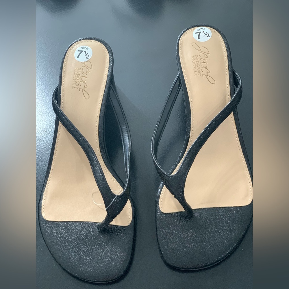 Jewel Badgley Mischka Black Sandal